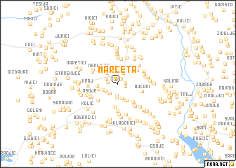 map of Marčeta