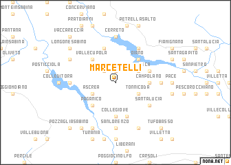 map of Marcetelli