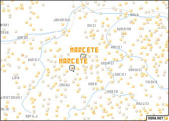 map of Marčete