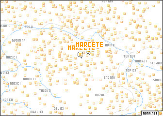 map of Marčete