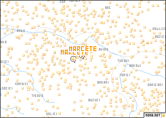 map of Marčete