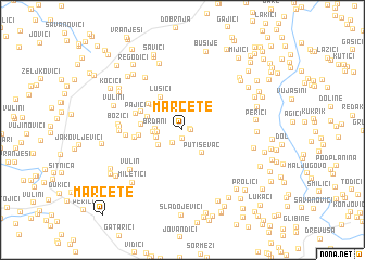 map of Marčete