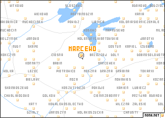 map of Marcewo