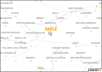map of Marcé