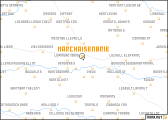 map of Marchais-en-Brie