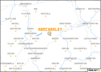 map of Marchamley