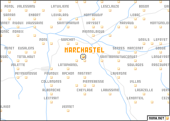 map of Marchastel