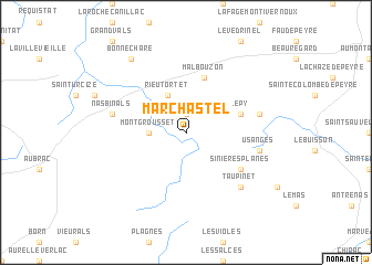 map of Marchastel