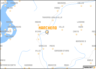 map of Marcheno