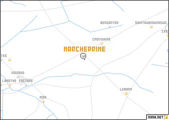 map of Marcheprime