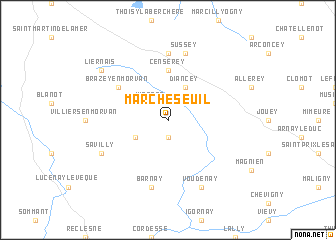 map of Marcheseuil
