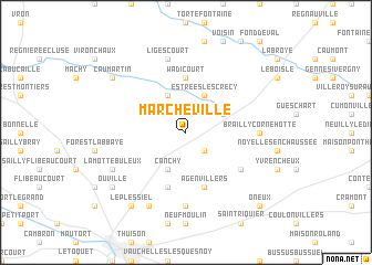 map of Marcheville