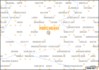 map of Marchewki