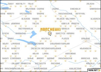 map of Marchewki