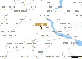 map of Marche