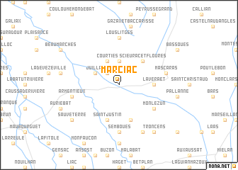 map of Marciac
