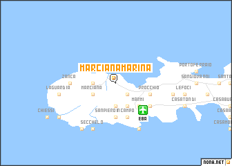 map of Marciana Marina