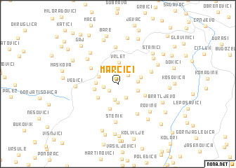 map of Marčići