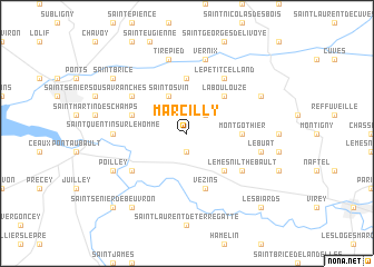 map of Marcilly