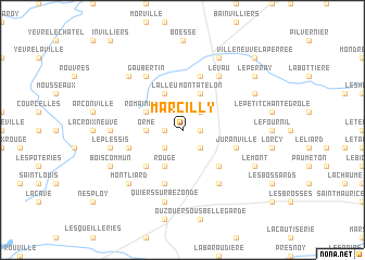 map of Marcilly