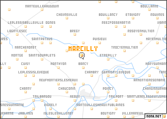 map of Marcilly