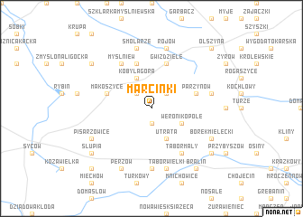 map of Marcinki