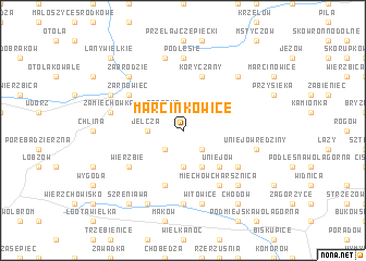 map of Marcinkowice