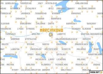 map of Marcinkowo