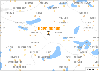 map of Marcinkowo