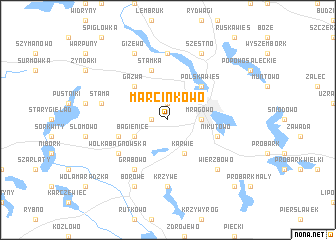 map of Marcinkowo