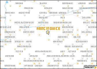 map of Marcinowice