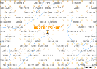 map of Março de Simães