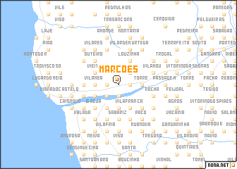 map of Marcões
