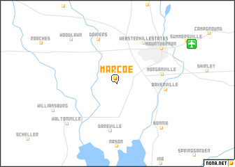 map of Marcoe