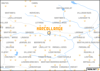 map of Marcollange