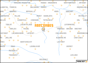 map of Marcombes