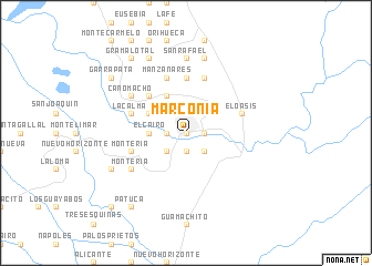 map of Marconia