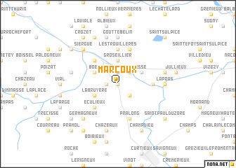 map of Marcoux