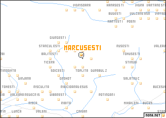 map of Mărcuşeşti