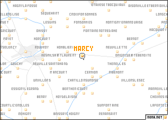 map of Marcy