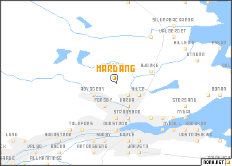 map of Mårdäng