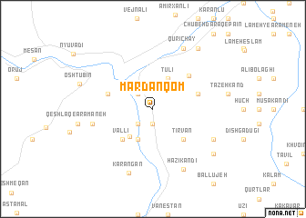 map of Mardānqom