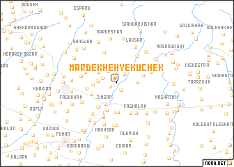 map of Mardekheh-ye Kūchek