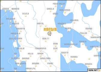 map of Mardia