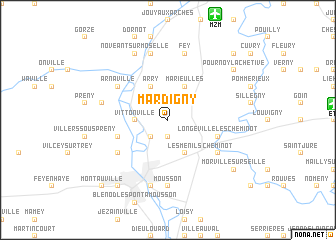 map of Mardigny