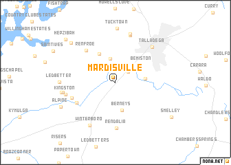 map of Mardisville