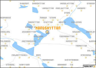 map of Mårdshyttan