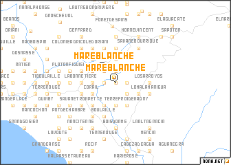 map of Mare Blanche