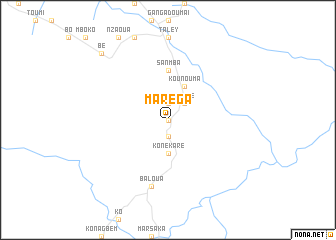 map of Maréga