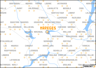 map of Marèges